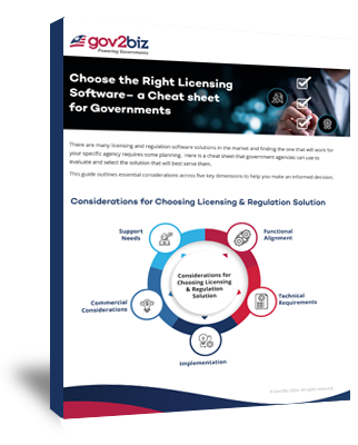 Choose the right licensing software - Cheat Sheet for government